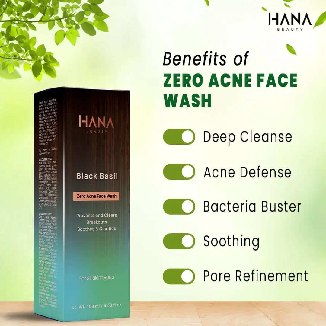Zero Acne Face Wash | Soumi’s Hana Beauty